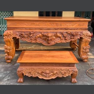Sâp thờ tứ linh 2m07 gỗ mít BTĐ102