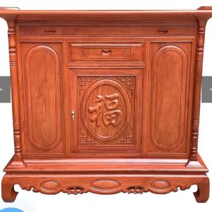Tủ thờ chữ phúc 1m53 gõ hương BTĐ122
