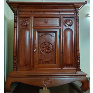 Tủ thờ tâm phúc 1m07 gỗ gụ lào BTĐ127
