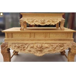 Sập thờ tứ linh 1m97 gỗ mít BTĐ104
