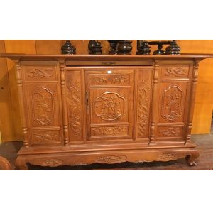 Tủ thờ phúc lộc thọ 1m75 gỗ gụ BTĐ93