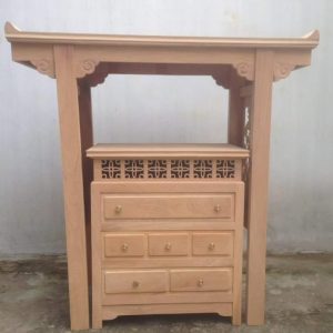 Bàn thờ kèm tủ 1m27 gỗ hương BTĐ21