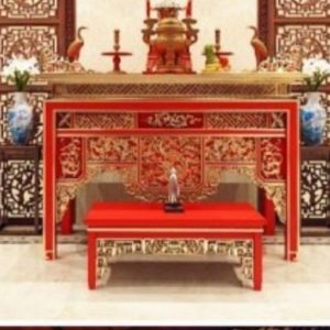 Án gian thờ ô xa 1m97 gỗ mít BTĐ44