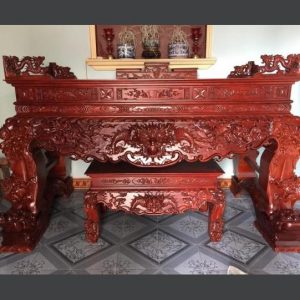 Án gian 1m97 tứ linh gỗ mít BTĐ65