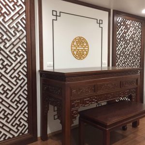 Mẫu vách ngăn phòng thờ BTĐ151