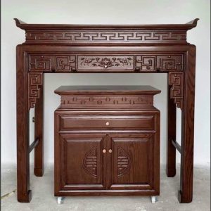 Bàn thờ triện sen 1m27 gỗ gụ lào BTĐ75