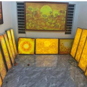 Tranh trúc chỉ chữ nhật 50x70 BTĐ213