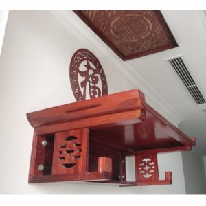 Bàn thờ treo phát tài 89p gỗ hương BTĐ216