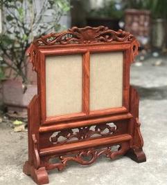 Khung ảnh kép 25x35 gỗ hương BTĐ194
