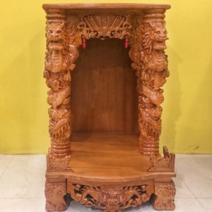 Khám thờ phát tài 69cm gỗ sồi nga BTĐ179