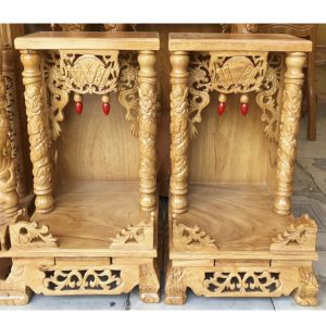 Khám thờ phát lộc 48cm gỗ sồi nga BTĐ177