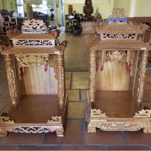 Khám thờ mái chùa 61cm gỗ sồi nga BTĐ180