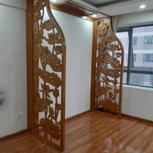 Mẫu vách ngăn phòng thờ BTĐ153