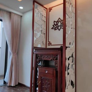 Mẫu vách ngăn phòng thờ BTĐ156
