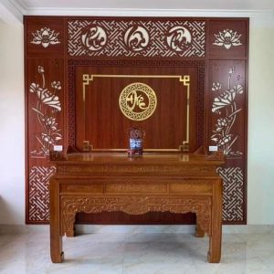 Mẫu vách ngăn phòng thờ BTĐ64