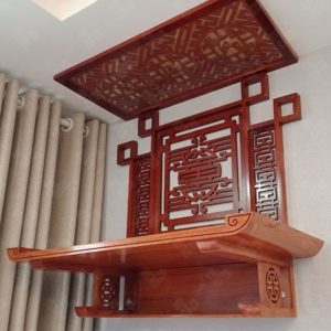 Bàn thờ treo 1m07 gỗ mít BTĐ316