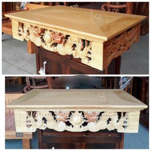 Bàn thờ treo các kích thước gỗ sồi BTĐ273