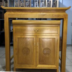 Bàn thờ chữ vạn 1m07 gỗ mít BTĐ285