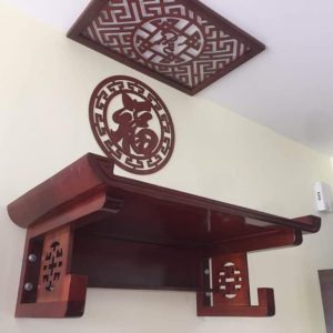 Bàn thờ treo 89p gỗ gụ BTĐ314