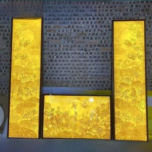 Bộ tranh trúc chỉ hoa sen BTĐ333