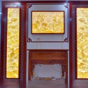 Bộ tranh trúc chỉ câu đối 41x127 BTĐ330