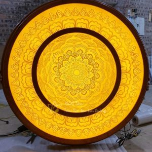 Tranh trúc chỉ tròn 51cm madala tròn BTĐ329
