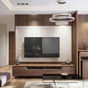 Mẫu bàn thờ kết hợp với phòng khách MS05