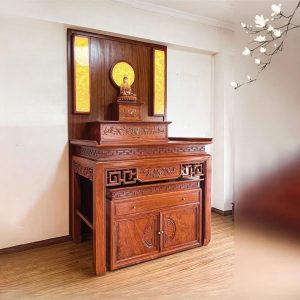 Bàn thờ tam cấp 1m27 gỗ hương BTĐ323