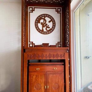Bàn thờ 1m07 gỗ hương BTĐ325