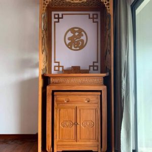 Bàn thờ 1m07 gỗ hương BTĐ326