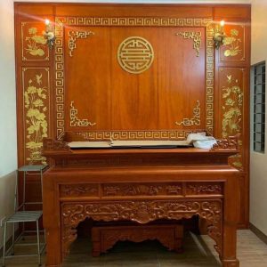 Án gian thờ 1m75 gỗ hương BTĐ329