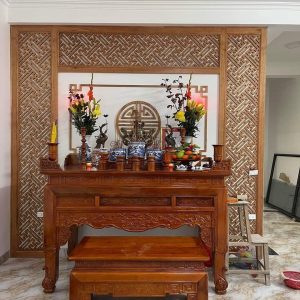 Án gian thờ 1m75 gỗ hương BTĐ333