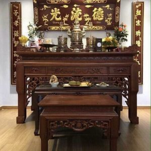 Án gian thờ 1m75 gỗ gụ BTĐ334