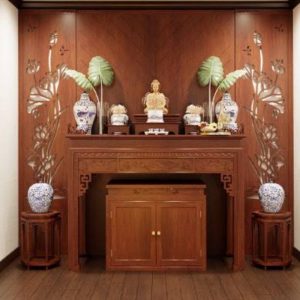 Án gian thờ 1m53 gỗ hương BTĐ336