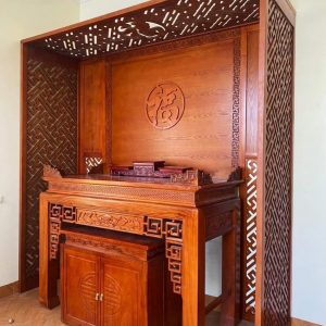 Án gian thờ 1m53 gỗ hương BTĐ339