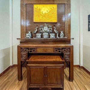 Bàn thờ 1m53 gỗ gụ lào BTĐ315