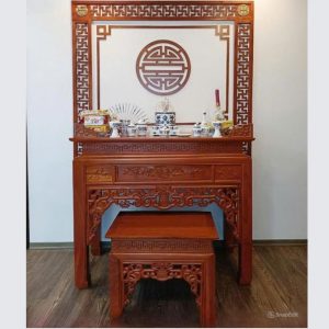 Bàn thờ như ý 1m53 gỗ hương đá BTĐ346