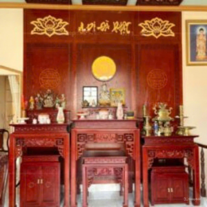 Bàn thờ nhị cấp 1m07 gỗ gụ lào BTĐ347