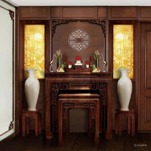 Bàn thờ 1m07 gỗ hương BTĐ343