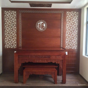 Bàn thờ như ý 1m75 gỗ hương đá BTĐ347
