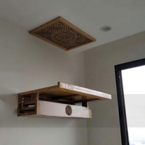 Bàn thờ treo 81p có ngăn kéo gỗ sồi nga BTĐ376