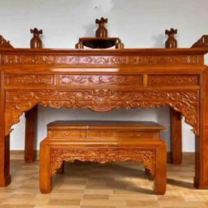 Bàn thờ gia tiên 2m17 gỗ hương BTĐ401