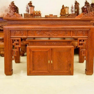 Bàn thờ gia tiên 1m97 gỗ gõ  BTĐ398