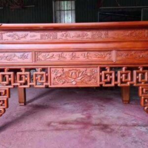 Bàn thờ gia tiên 2m07 gỗ hương BTĐ411