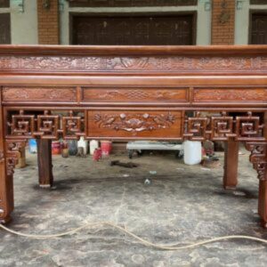 Bàn thờ gia tiên 1m97 gỗ gụ BTĐ415