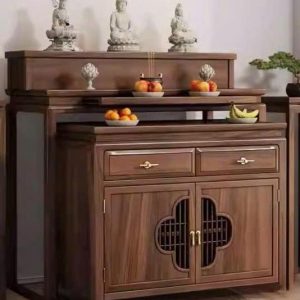 Bàn thờ nhị cấp 1m53 gỗ gụ BTĐ538