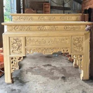Bàn thờ nhị cấp 1m75 gỗ gõ BTĐ537