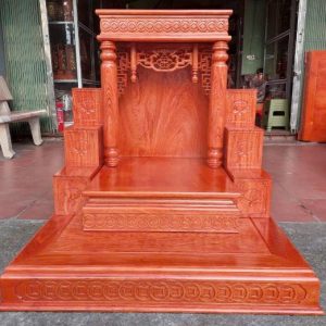 Combo bàn thờ thần tài 61cm gỗ hương BTĐ616