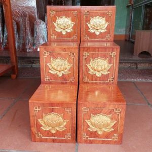 Bục tam cấp 2 bên bàn thờ thần tài BTĐ612