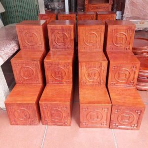Bục tam cấp 2 bên bàn thờ thần tài BTĐ610